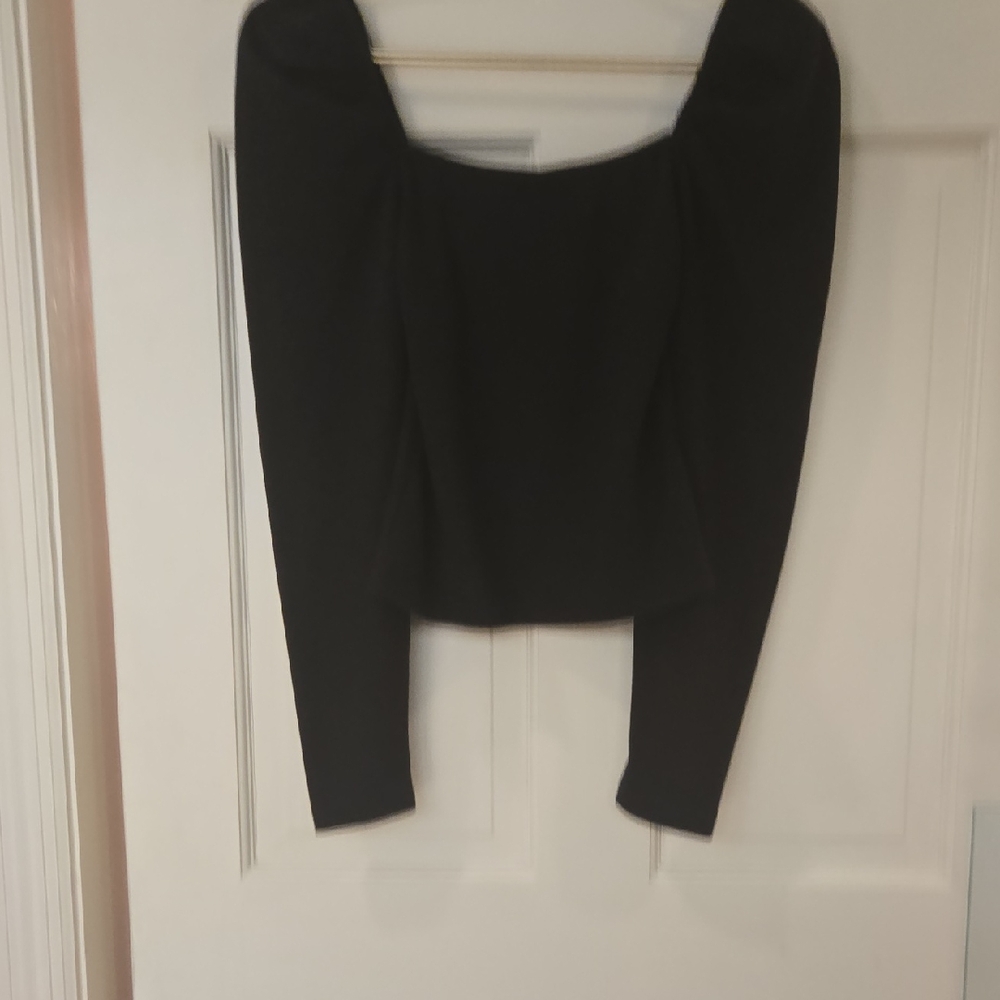 MINKPINK Black Long Sleeve Blouse